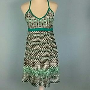 Athleta swim dress size large turquoise shelf bra